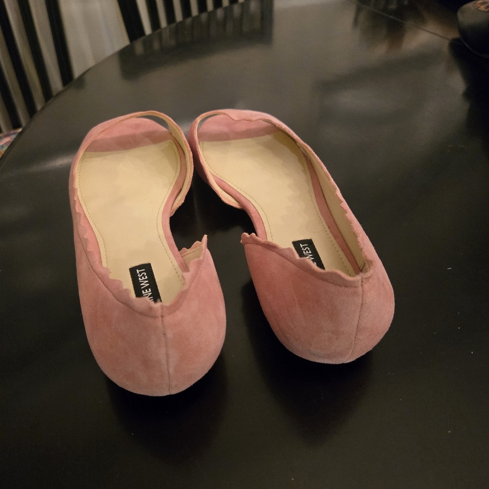 Nine West Pink Suede Flats - Picture 3 of 7